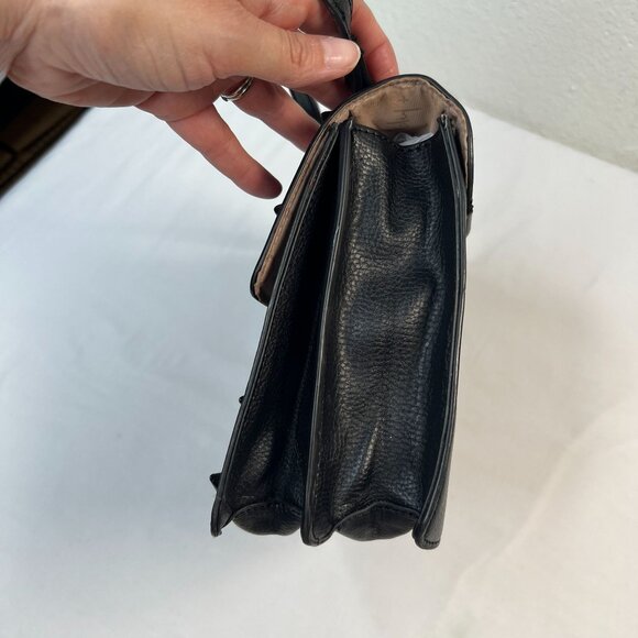 Foly + Corinna Skyline Bandit Drop Lock Top Handle Black Spike Studded Bag Punk - Picture 8 of 14